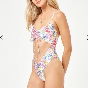 LSPACE x JVS Printed Solana One Piece Swimsuit, SMALL